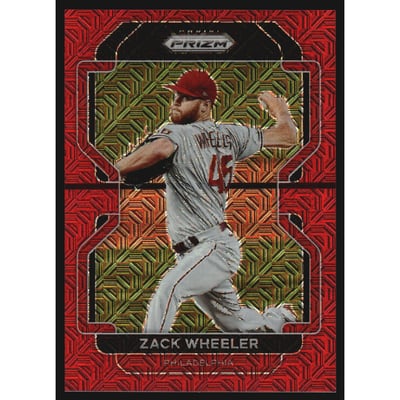 2022 Panini Prizm Prizms Red Mojo #222 Zack Wheeler T3