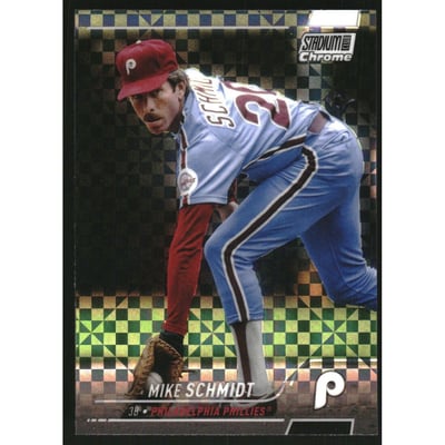 2022 Stadium Club Chrome X-Fractors #309 Mike Schmidt