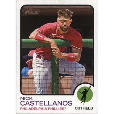 2022 Topps Heritage Image Variations #563 Nick Castellanos