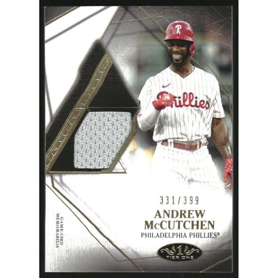 2022 Topps Tier One Relics #T1R1AM Andrew McCutchen B/399