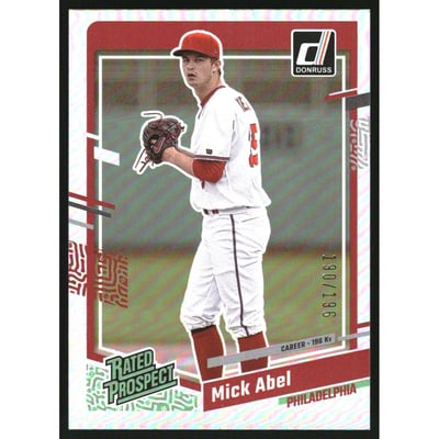 2023 Donruss Stat Line Career #58 Mick Abel/196