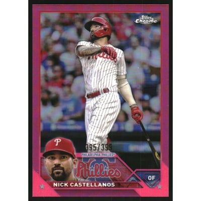 2023 Topps Chrome Magenta Refractors #181 Nick Castellanos