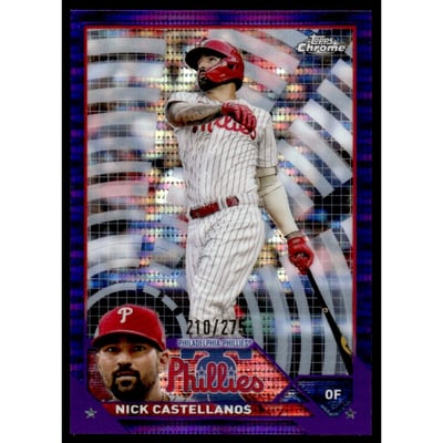 2023 Topps Chrome Purple Sonar Refractors #181 Nick Castellanos