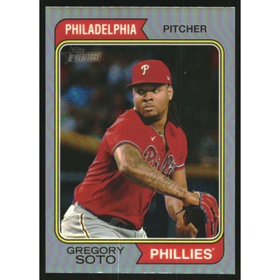 2023 Topps Heritage Chrome Refractors #504 Gregory Soto
