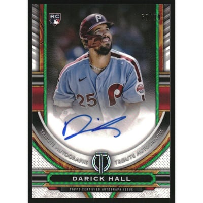 2023 Topps Tribute Autographs Green #TADH Darick Hall