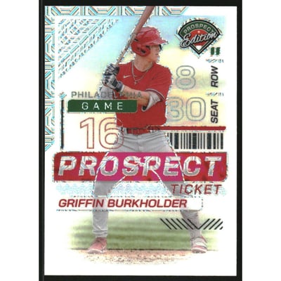 2024 Panini Prospect Edition Holo Mojo #158 Griffin Burkholder