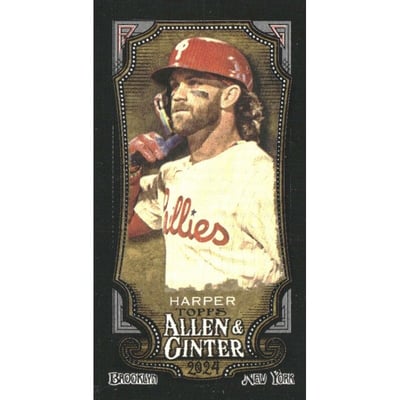 2024 Topps Allen and Ginter Mini Black Border #60 Bryce Harper