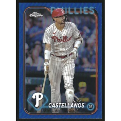 2024 Topps Chrome Blue Refractors #219 Nick Castellanos