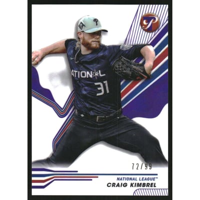 2024 Topps Pristine Purple Refractors #262 Craig Kimbrel AS