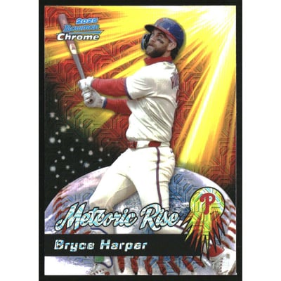 2025 Bowman Chrome Mega Box Meteoric Rise #MR14 Bryce Harper