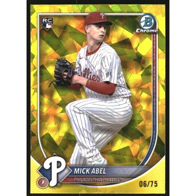 2025 Bowman Chrome Sapphire Yellow Refractors #11 Mick Abel