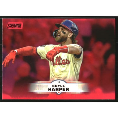 2025 Stadium Club Red #126 Bryce Harper