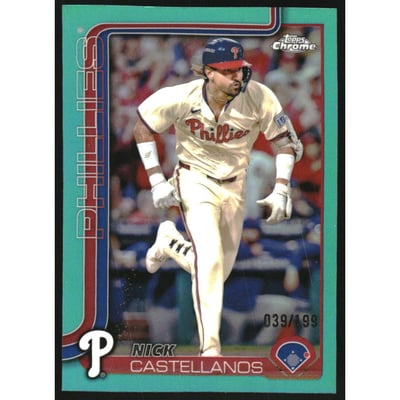 2025 Topps Chrome Aqua Refractors #226 Nick Castellanos