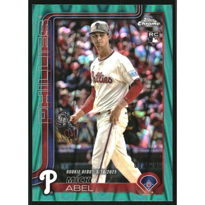 2025 Topps Chrome Update Teal RayWave Refractors #USC87 Mick Abel