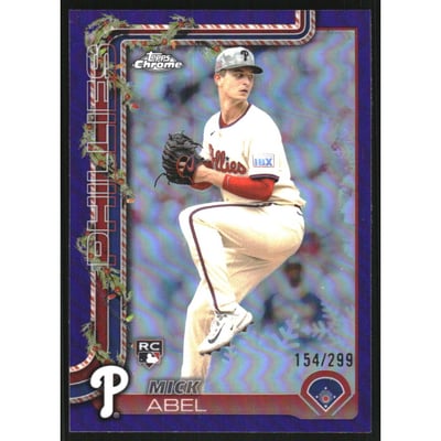 2025 Topps Holiday Chrome Purple Refractors #HC111 Mick Abel
