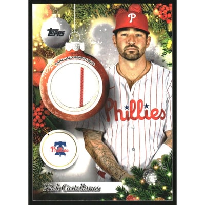 2025 Topps Holiday Player Relics #PRNC Nick Castellanos