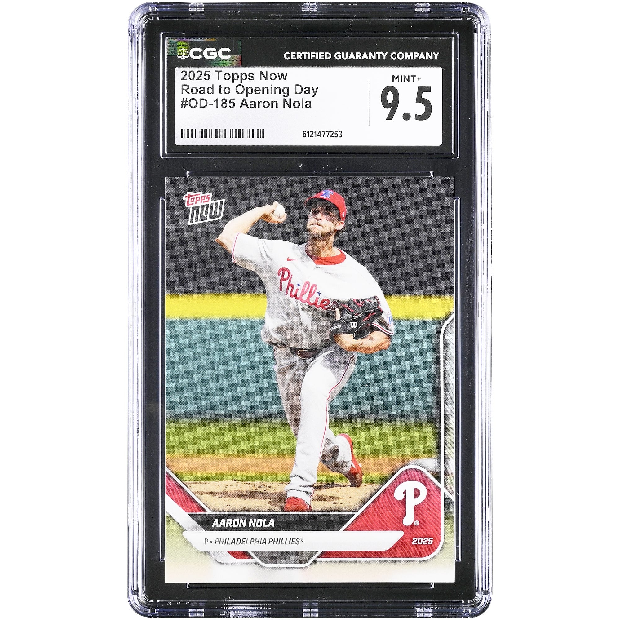 Aaron Nola Philadelphia Phillies 2025 Topps Now Road to Opening 