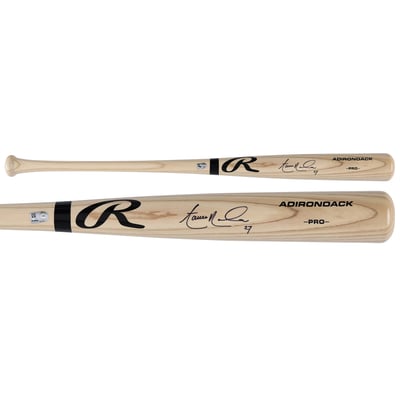 Aaron Nola Philadelphia Phillies Autographed Fanatics Authentic Blonde Rawlings Pro Bat 