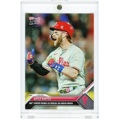 Bryce Harper Philadelphia Phillies 2023 Topps Now 300th Career Double Is Crucial Go-Ahead Knock #280 #1/1 Card
