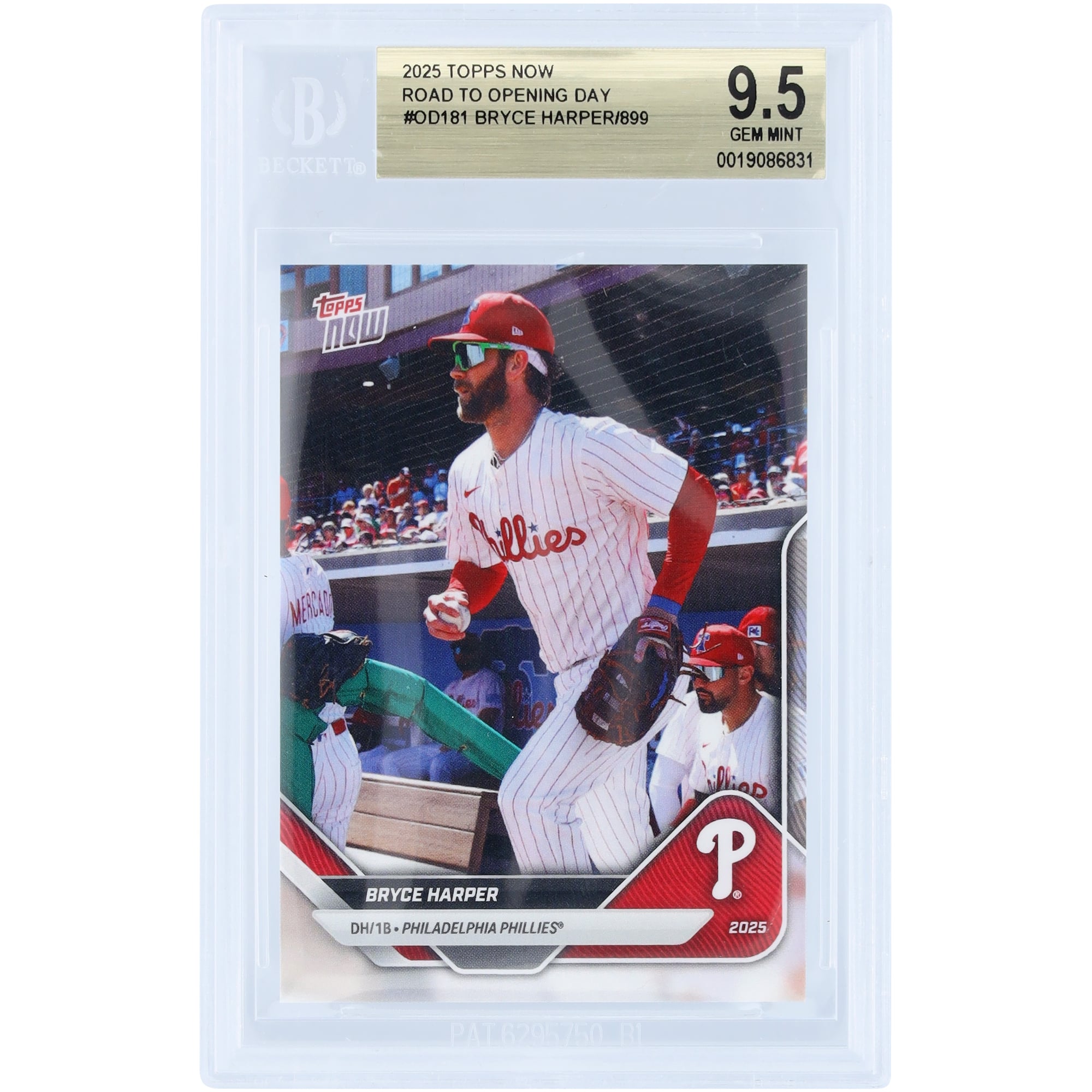 Bryce Harper Philadelphia Phillies 2025 Topps Now Road to Opening 