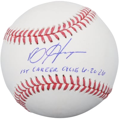 Bryce Harper Philadelphia Phillies Autographed Fanatics Authentic Baseball with "1st Career Cycle 6/20/26" Inscription - Limited Edition of 10