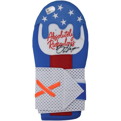 Bryce Harper Philadelphia Phillies Autographed Fanatics Authentic Player-Issued White/Blue Absolutely Ridiculous Hand Pad from the 2026 MLB Season