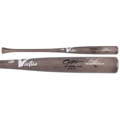 Bryce Harper Philadelphia Phillies Autographed Fanatics Authentic Victus Game Model Bat with "1st Career Cycle 6/20/26" Inscription - Limited Edition of 10