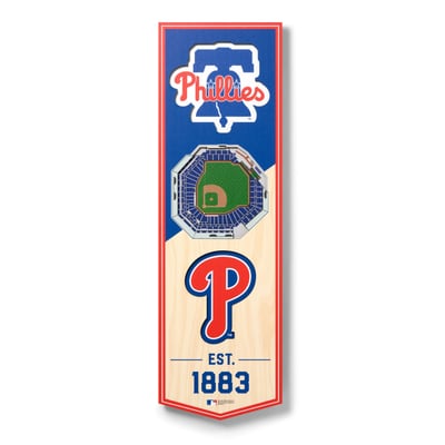 Philadelphia Phillies Fanpoint 6'' x 19'' 3D StadiumView Banner