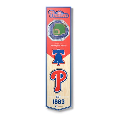 Philadelphia Phillies Fanpoint 8'' x 32'' 3D StadiumView Banner