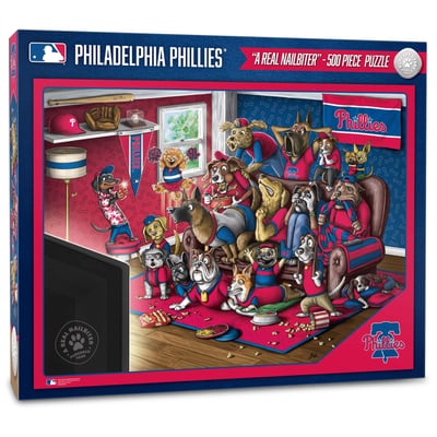 Philadelphia Phillies Fanpoint Purebred Fans 18'' x 24'' A Real Nailbiter 500-Piece Puzzle