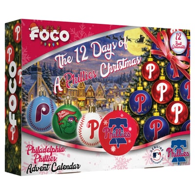  Philadelphia Phillies FOCO 2026 Ball Ornament Advent Calendar