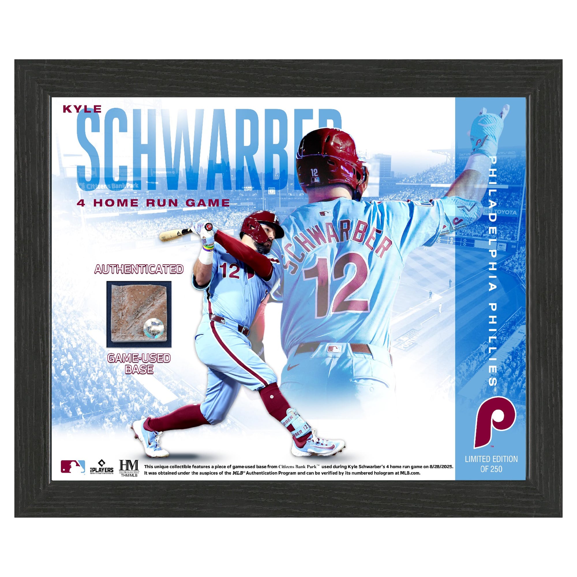 Kyle Schwarber Philadelphia Phillies Framed 9