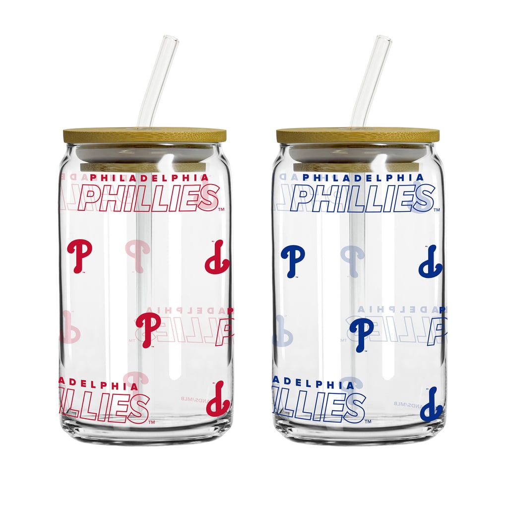 Philadelphia Phillies Logo Brands 16oz. Step And Repeat Glass Can with ...