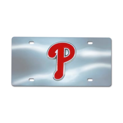 Philadelphia Phillies Logo Brands Chrome Diecast License Plate