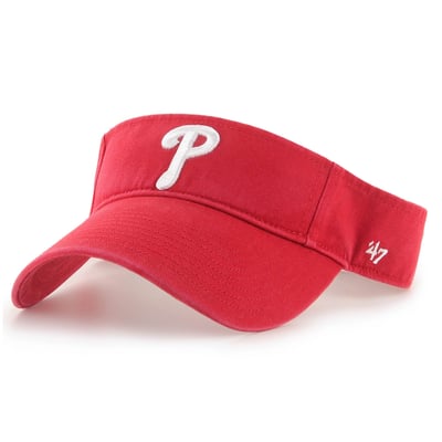 Philadelphia Phillies '47 Clean Up Adjustable Visor - Red
