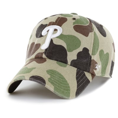 Philadelphia Phillies Carhartt x '47 Duck Clean Up Adjustable Hat - Camo