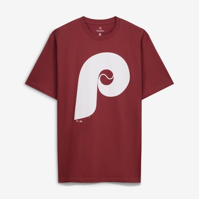  Philadelphia Phillies Fanatics Big & Tall Cooperstown Collection Logo T-Shirt - Burgundy