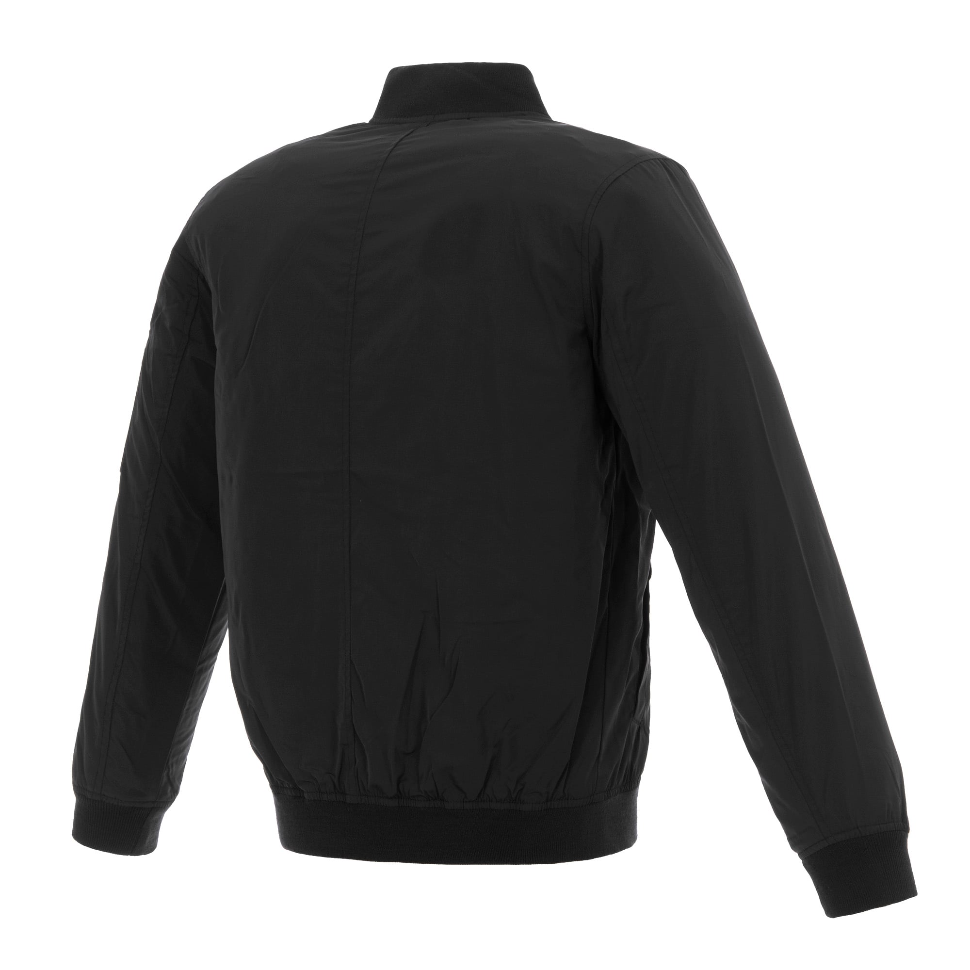 Men's Philadelphia Phillies JH Design Black Nylon Bomber Jacket