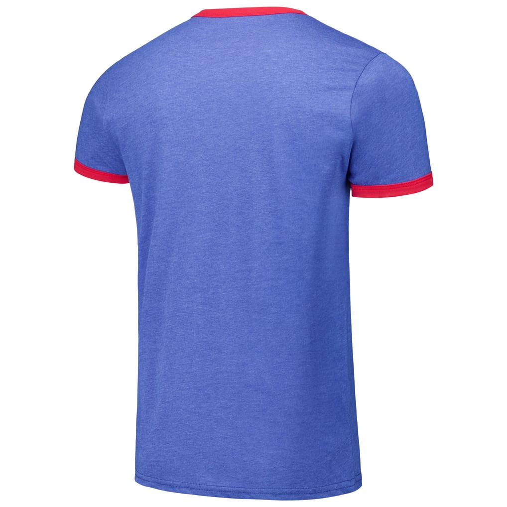 Men's Philadelphia Phillies Majestic Threads Royal Ringer Tri-Blend T-Shirt