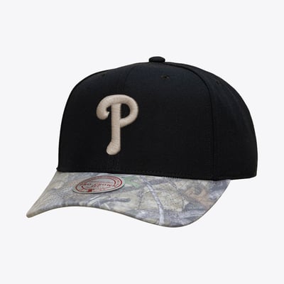  Philadelphia Phillies Mitchell & Ness Midnight Timber Pro Snapback Hat - Black