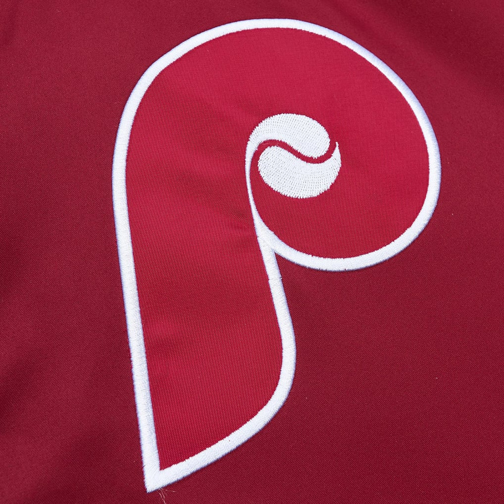 Men's Philadelphia Phillies Mitchell & Ness Burgundy Heavyweight Button ...