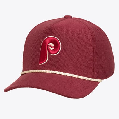  Philadelphia Phillies Mitchell & Ness Heritage Hues French Terry Snapback Hat - Red