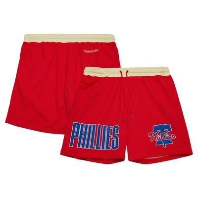 Philadelphia Phillies Mitchell & Ness OG 2.0 Fashion Shorts - Red