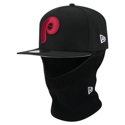  Philadelphia Phillies New Era Ski Mask 59FIFTY Fitted Hat - Black