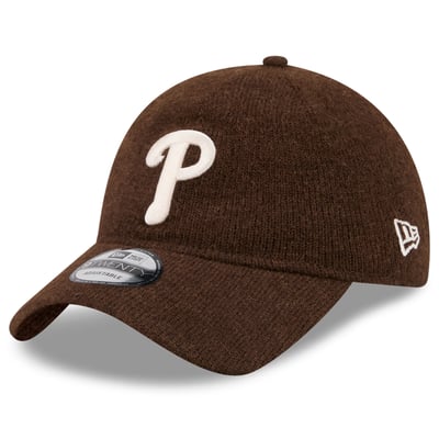  Philadelphia Phillies New Era Open Market Wool 9TWENTY Adjustable Hat - Brown