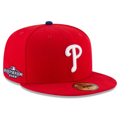 Philadelphia Phillies New Era 2026 MLB Postseason Side Patch 59FIFTY Fitted Hat - Red