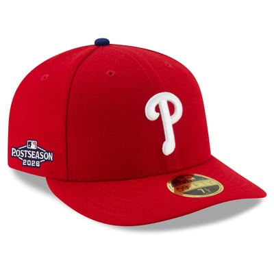 Philadelphia Phillies New Era 2026 MLB Postseason Side Patch Low Profile 59FIFTY Fitted Hat - Red