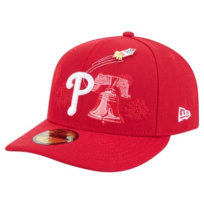Philadelphia Phillies New Era City Icon Pin 59FIFTY Fitted Hat - Red