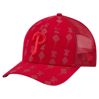 Philadelphia Phillies New Era Tonal Icon 9FORTY M-Crown Adjustable Trucker Hat - Red