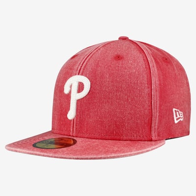 Philadelphia Phillies New Era Washed 59FIFTY Fitted Hat - Red